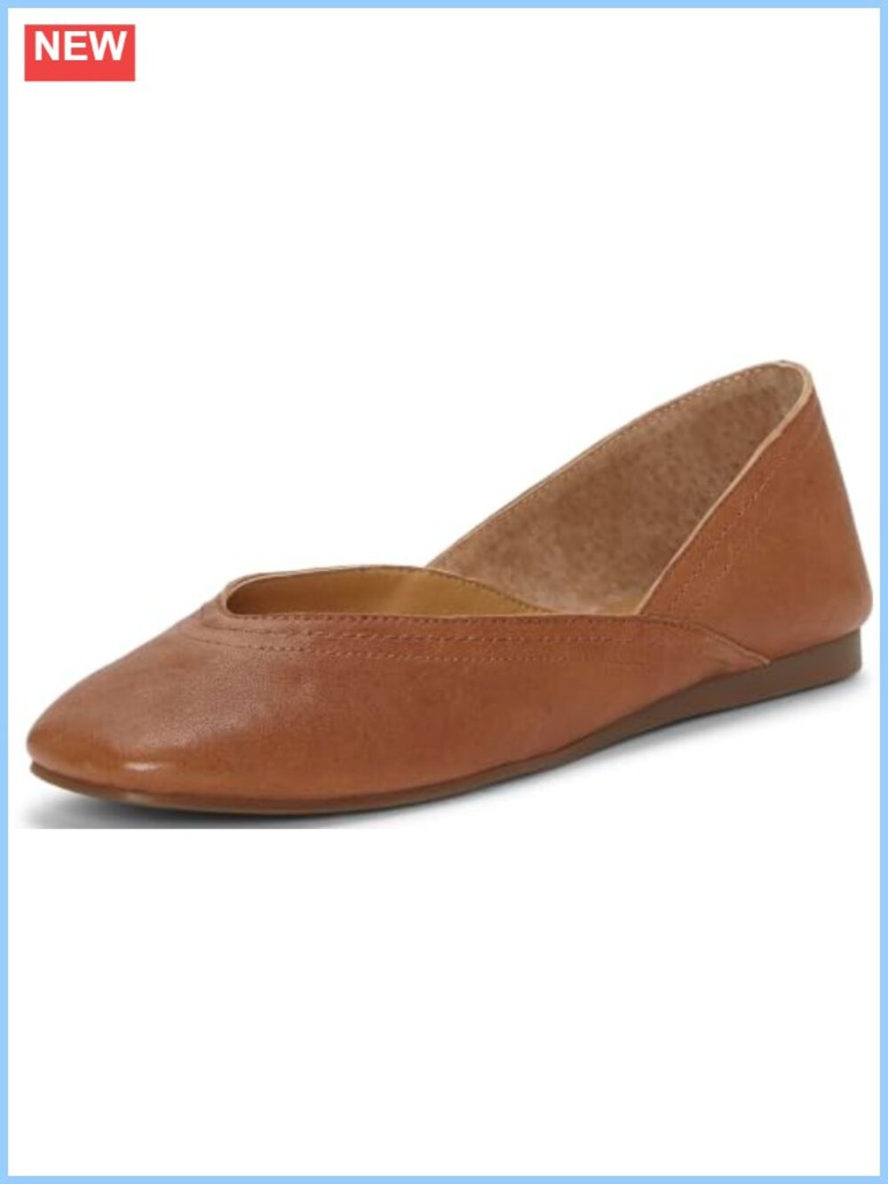 Lucky Brand Alba Ballet Flats Square Toe Slip-On Comfort